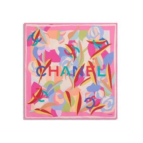 chanel pink silk scarf|chanel scarves outlet.